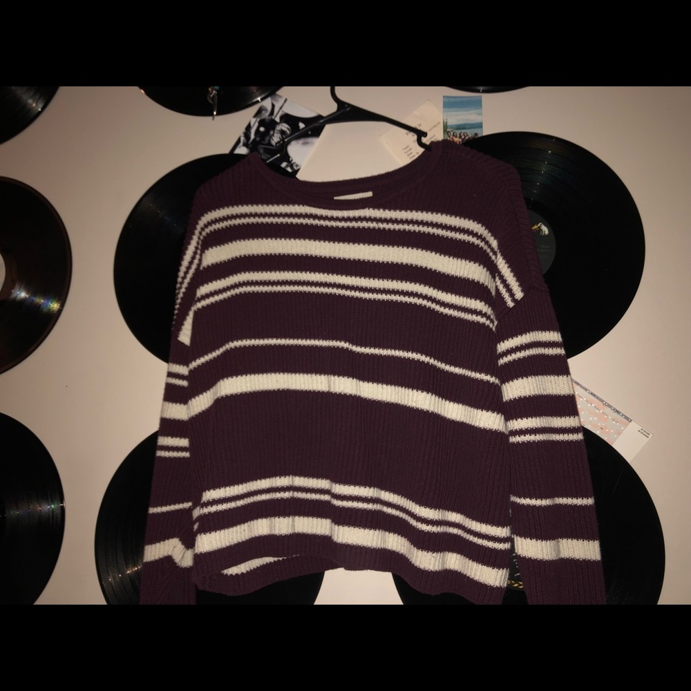 Striped winter sweater